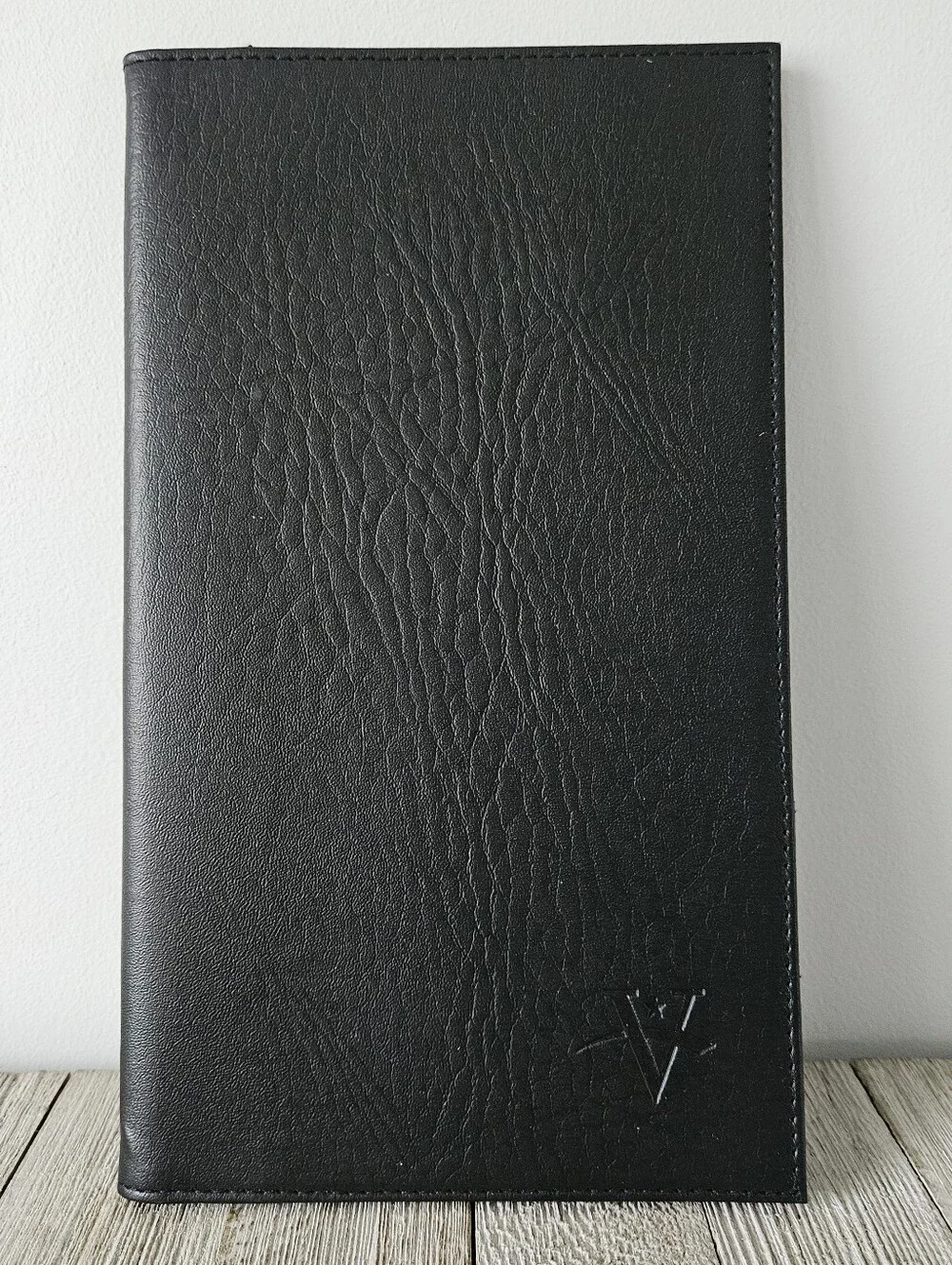 Pair of Vantqge Deluxe World Travel Black Document Passport Folder Holder Set ea